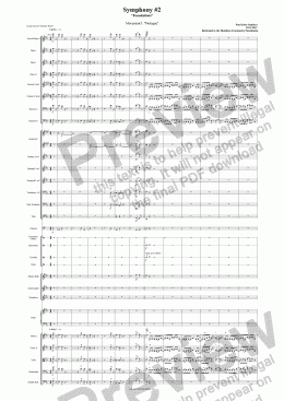 page one of Symphony #2   Mvt. I "Prologue"