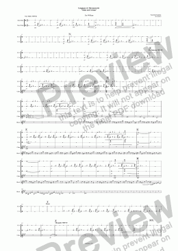 page one of Symphony #2  Movement III  (Perc-combined)