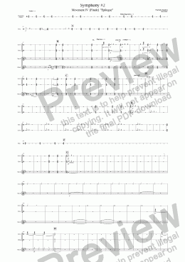 page one of Symphony #2 Mvt. IV (Perc-combined)