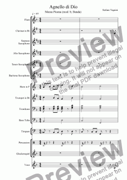 page one of Missa Jubilaris Picena - 05 - Agnello di Dio