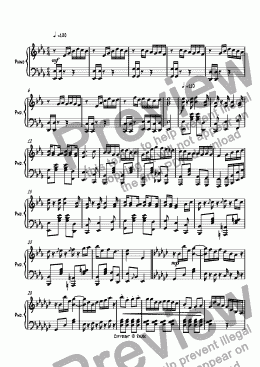 page one of Ragtime #104 in E Flat Major