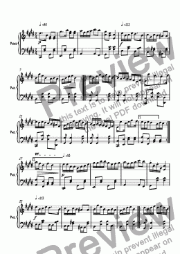 page one of Ragtime #109 Fluffly bunnies make soft pillows in C# Minor, Op. 238.sib