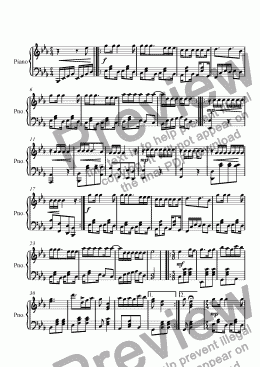 page one of Ragtime #110 Vicious Calendars in E Flat Major, Op. 239.sib