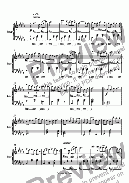 page one of Piano Sonata 2nd movement, 225