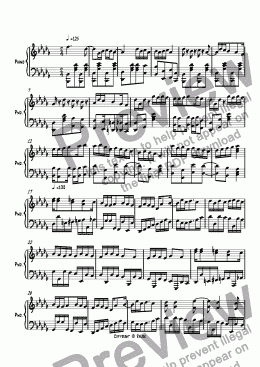 page one of Piano Sonata 3rd movement, 225