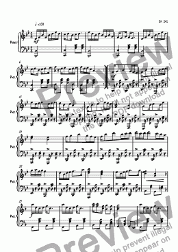 page one of 241, Piano Sonata 2 - 1st movement, "Thanks for bringing me the Wendy’s at work"