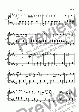 page one of 241, Piano Sonata 2 - 2nd movement, "Lampshades"
