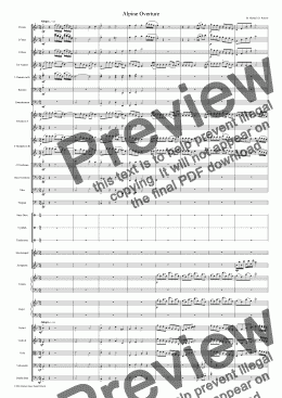 page one of Alpine Overture