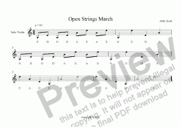 page one of Open Strings March