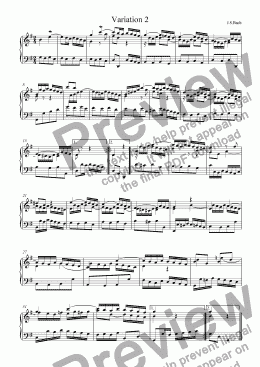 page one of J.S.Bach - Goldberg Variations 02