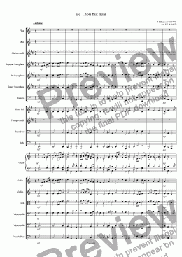 page one of Be Thou but near - Orchestra