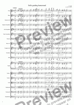 page one of Bells guiding homeward - Orchestra