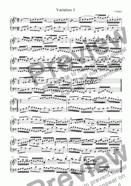 page one of J.S.Bach - Goldberg Variations 03