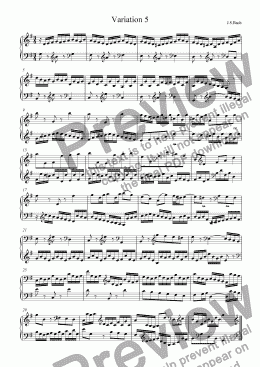 page one of J.S.Bach - Goldberg Variations 05