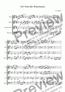 page one of ’Air’ from the Watermusic