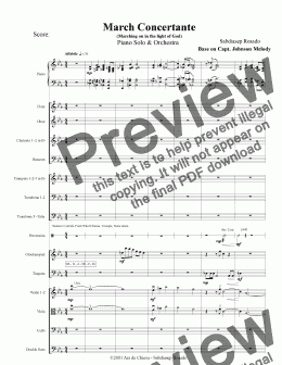 page one of March Concertante