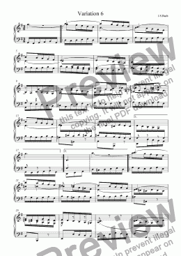 page one of J.S.Bach - Goldberg Variations 06