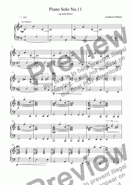 page one of Piano Solo No.11
