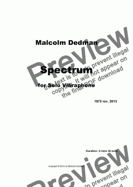 page one of Spectrum