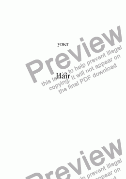 page one of Hair