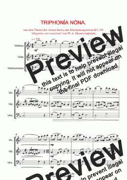 page one of TRIPHONÍA NÓNA pro violíno, vióla et violonúnculo