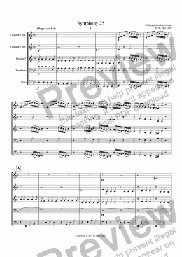 page one of Symphony 25