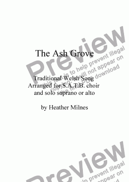 page one of The Ash Grove