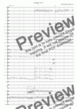 page one of Symphony No 83 1st movt