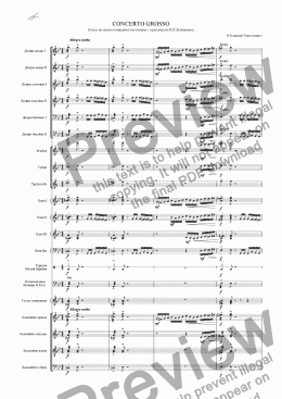 page one of CONCERTO GROSSO