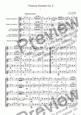 page one of Viennese Sonatina No. 4