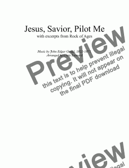 page one of Jesus, Savior, Pilot Me