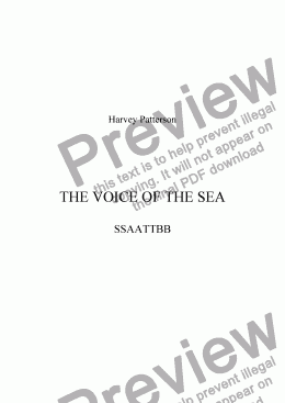 page one of THE VOICE OF THE SEA