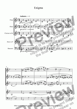 page one of Enigma Variations: Theme 