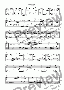page one of J.S.Bach - Goldberg Variations 07