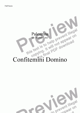 page one of Brass Quartet: Confitemini Domino