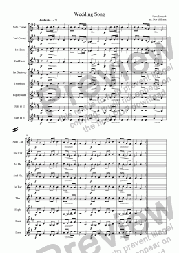page one of Janacek: Wedding Song