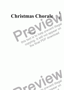 page one of Christmas Chorale