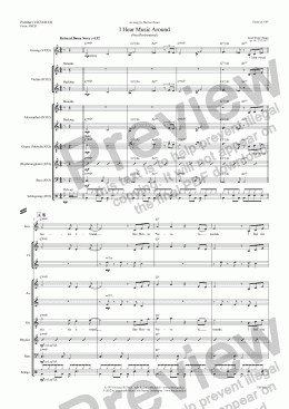 page one of I Hear Music Around (VJCO/JCO/Score & Parts/Version C-Dur/C-Major)