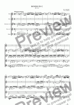page one of RONDO IN C