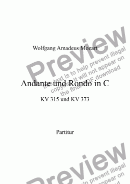 page one of Andante und Rondo in C