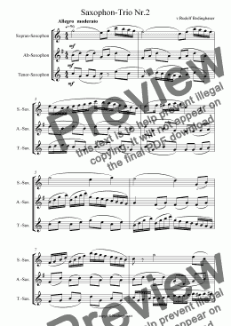 page one of Saxophon-Trio Nr. 2