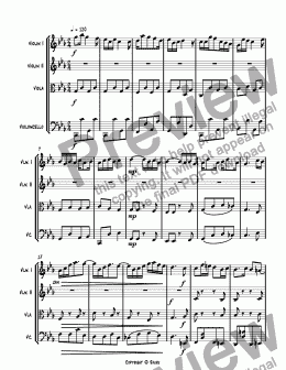 page one of SQ #4 IV Ragtime,Op. 245 orchestrated.sib