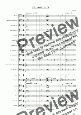 page one of POST HORN GALOP