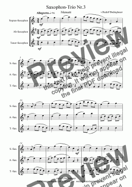 page one of Saxophon-Trio Nr.3