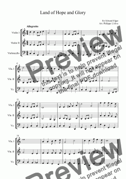 page one of 3 pomp & pagentry pieces - Land of Hope and Glory, Rule Britannia, God save the Queen