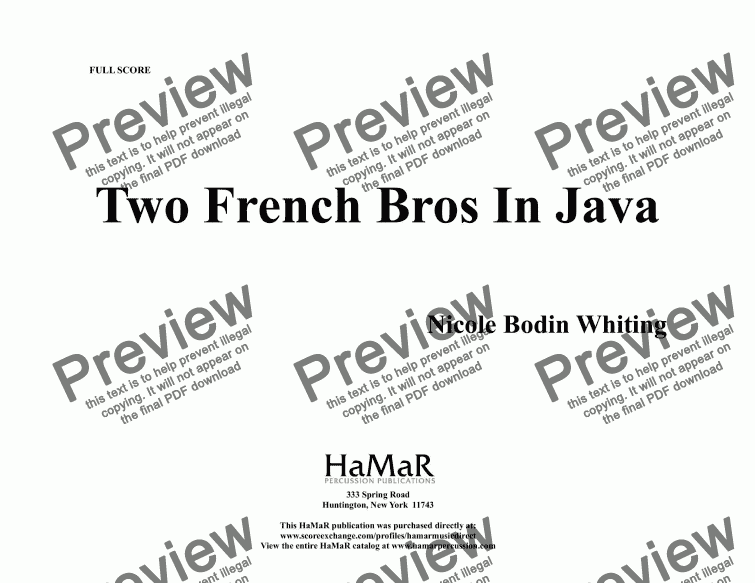 page one of Two French Bros in Java
