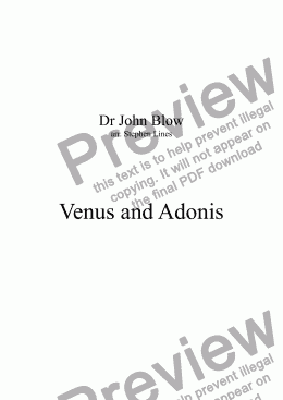page one of Brass Quintet: Venus and Adonis