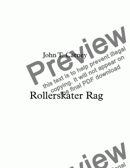 page one of Rollerskater Rag