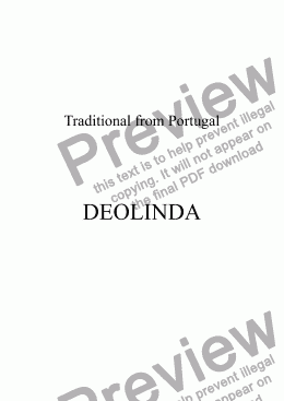 page one of DEOLINDA