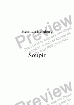 page one of Soupir (H. Bemberg / Sully Prudhomme)